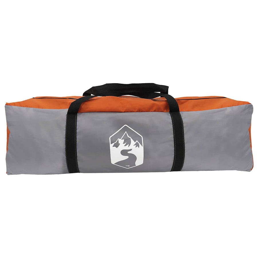 Directe Tent met dak Grijs en Oranje 305 x 215 x 140 cm