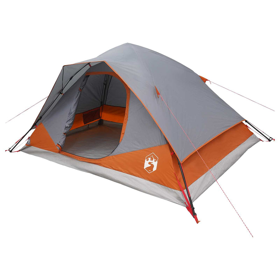Directe Tent met dak Grijs en Oranje 305 x 215 x 140 cm