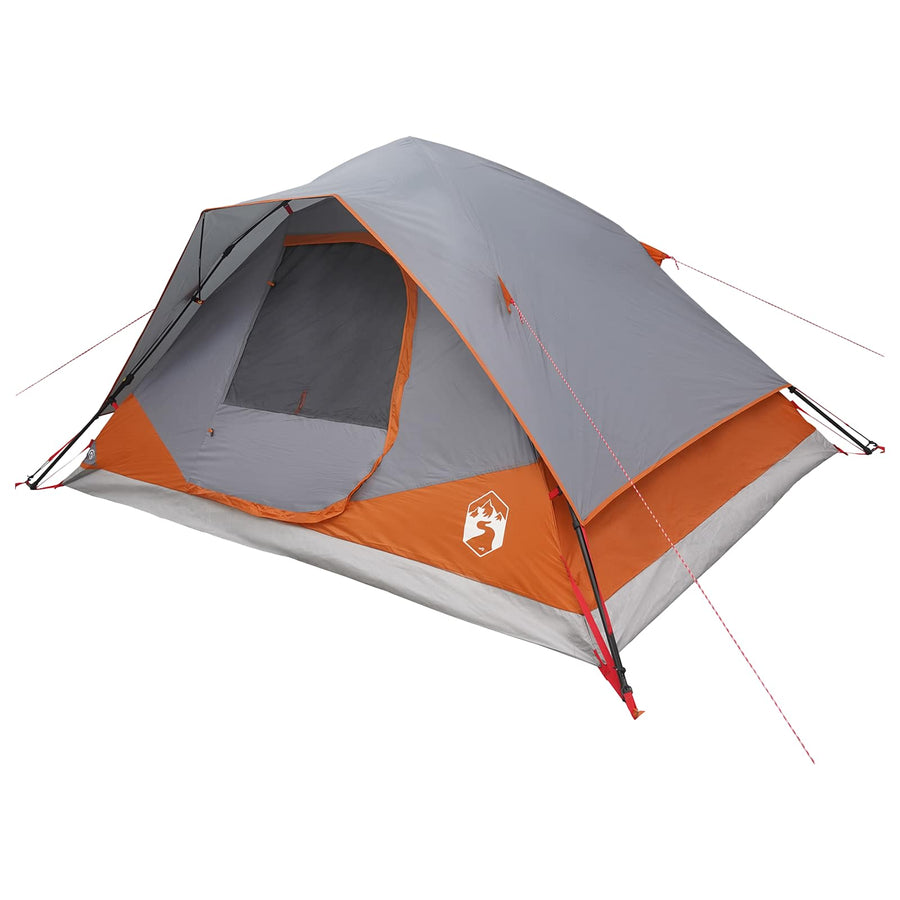 Directe Tent met dak Grijs en Oranje 305 x 215 x 140 cm