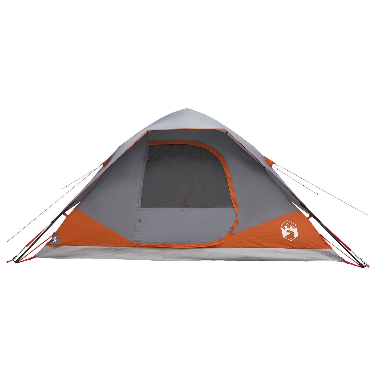 Directe Tent met dak Grijs en Oranje 305 x 215 x 140 cm