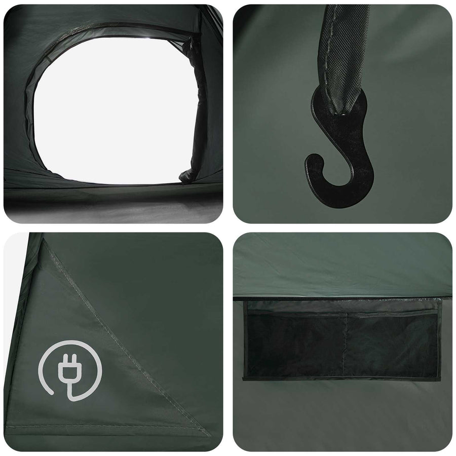 Directe Tent Legergroen 305 x 215 x 140 cm Polyester en staal