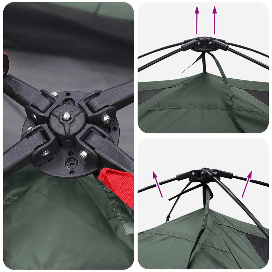 Directe Tent Legergroen 305 x 215 x 140 cm Polyester en staal