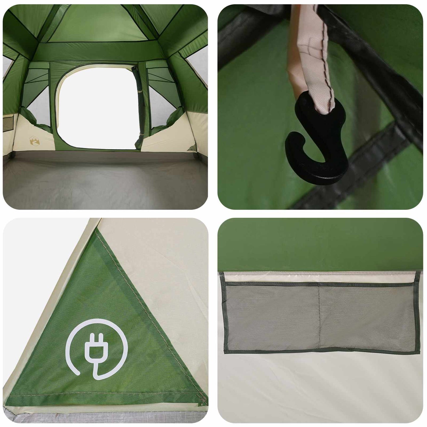 Directe Tent Groen 305 x 275 x 190 cm Polyester en staal