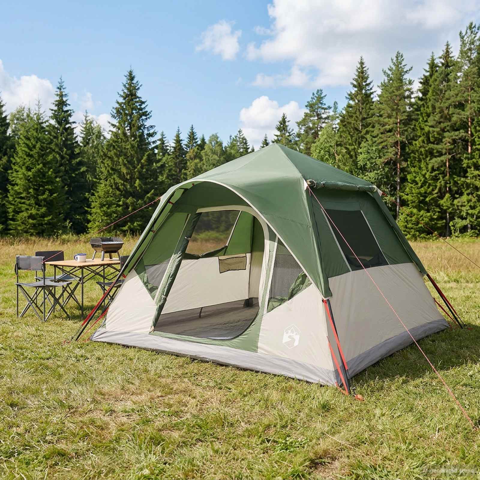 Directe Tent Groen 305 x 275 x 190 cm Polyester en staal