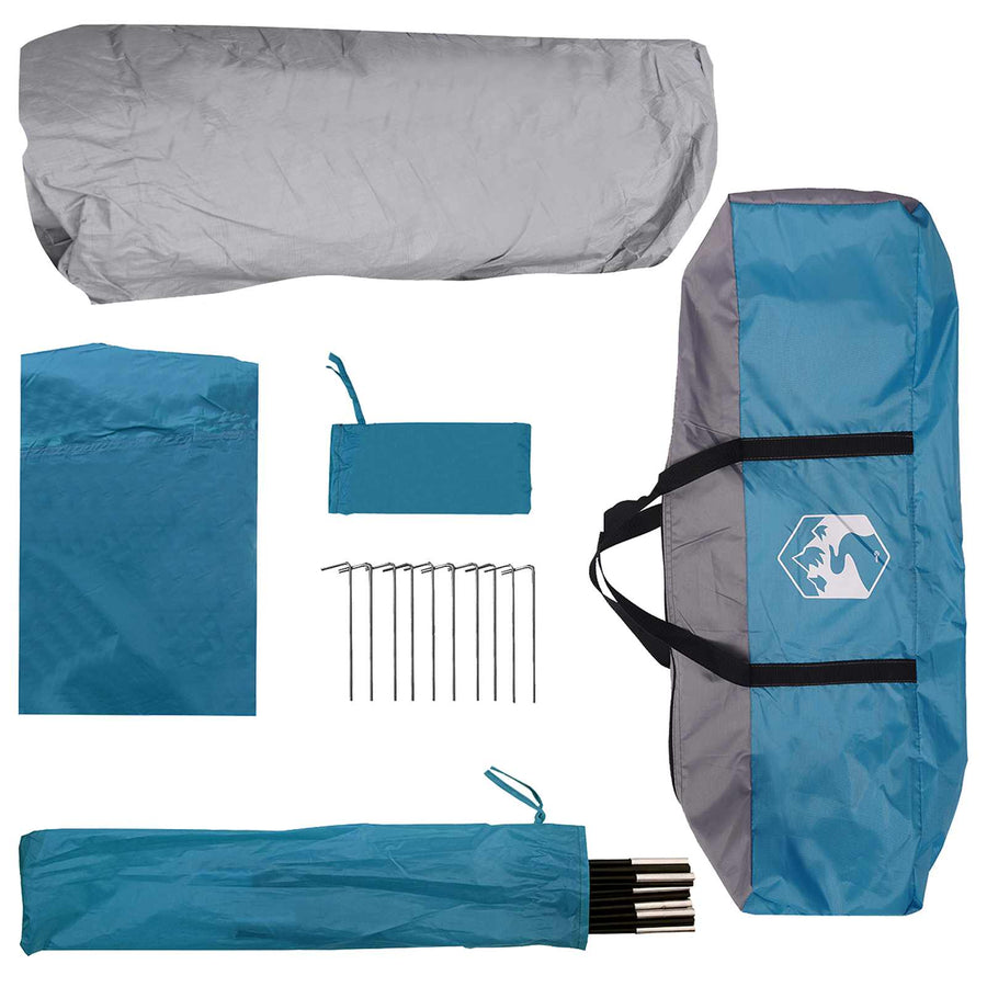Directe Tent Blauw 305 x 275 x 190 cm Polyester en staal