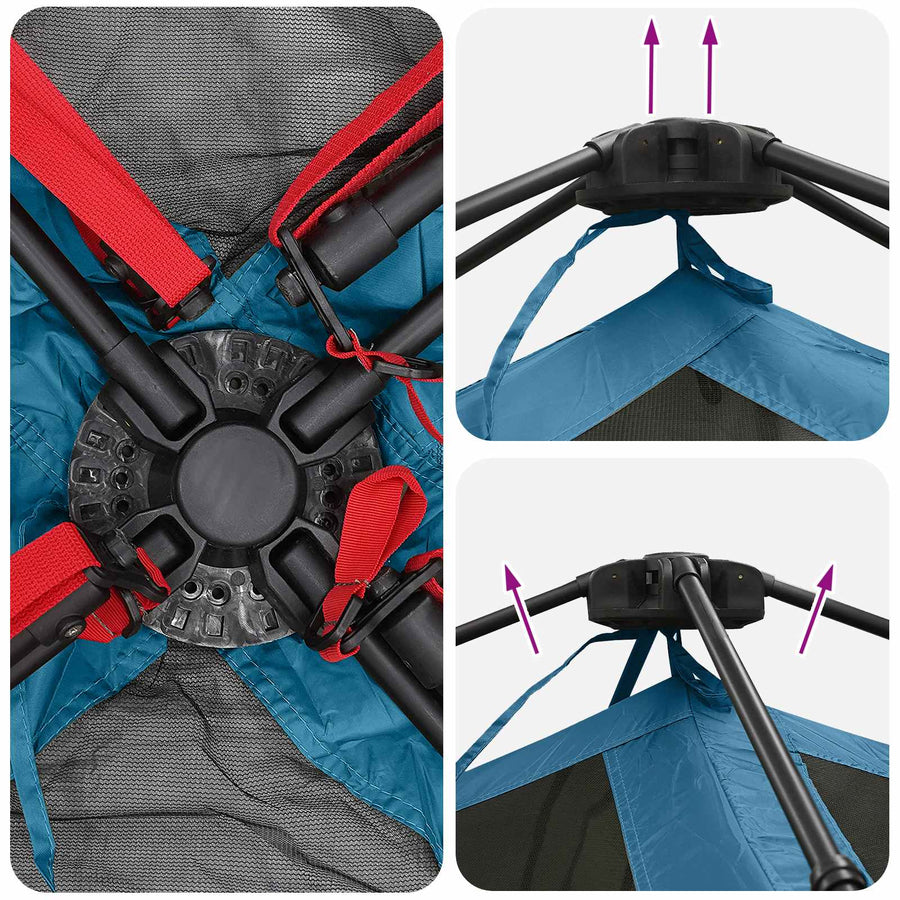 Directe Tent Blauw 305 x 275 x 190 cm Polyester en staal