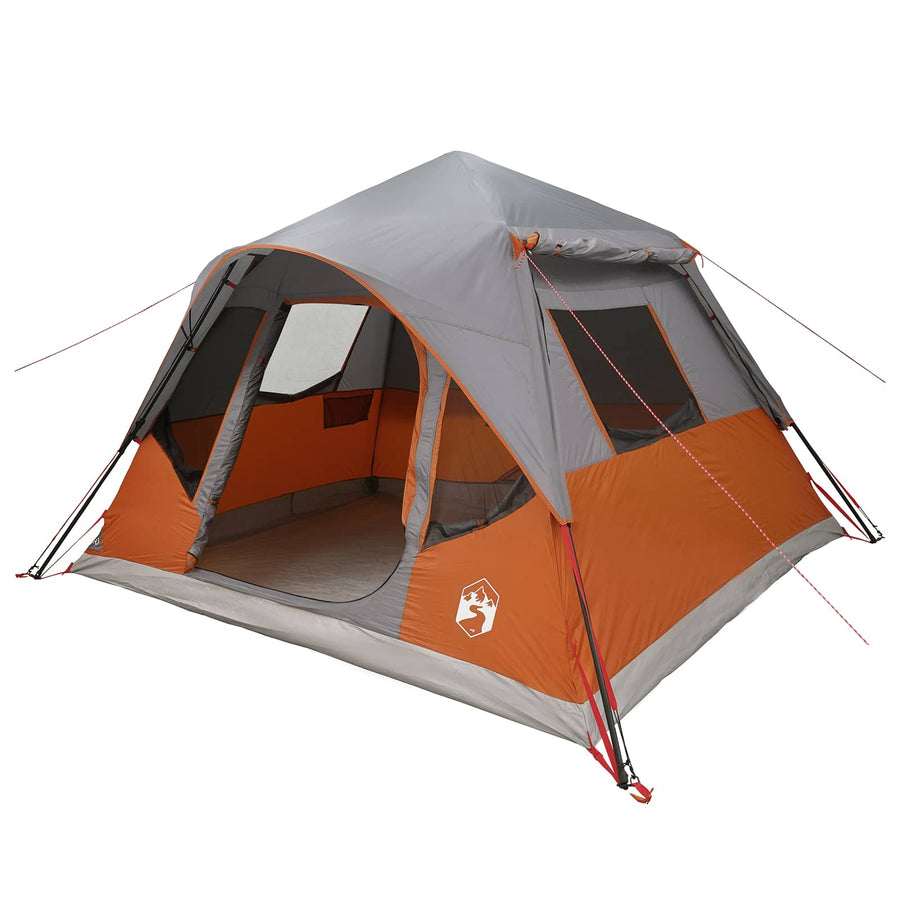 Directe Tent met dak Grijs en Oranje 305 x 275 x 190 cm
