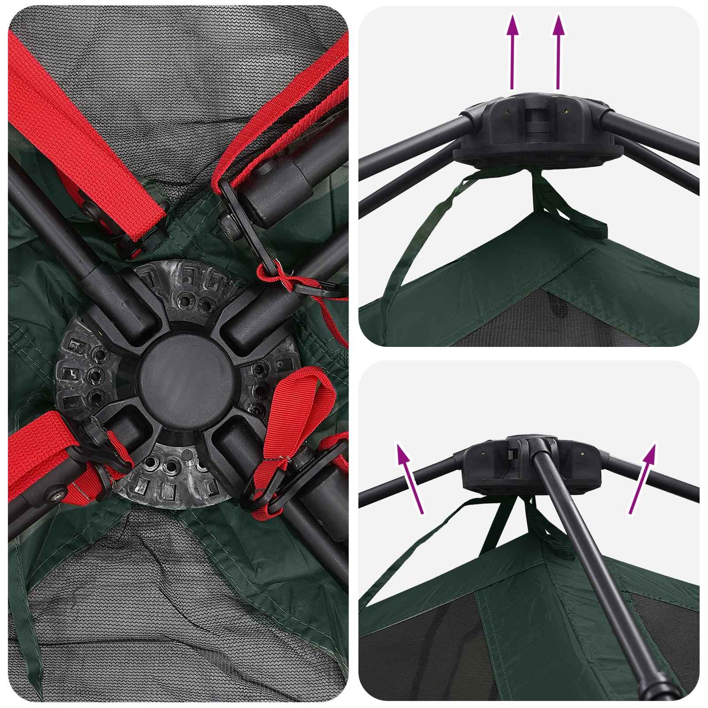 Directe Tent Legergroen 305 x 275 x 190 cm Polyester en staal