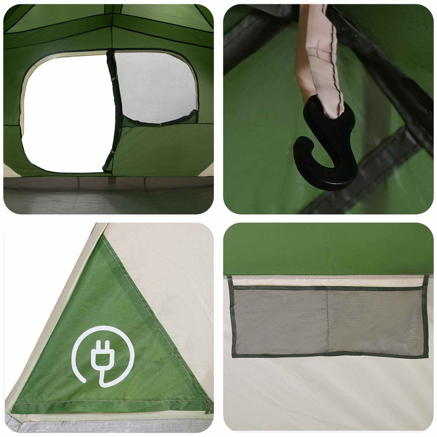 Directe Tent Groen 365 x 380 x 200 cm Polyester en staal