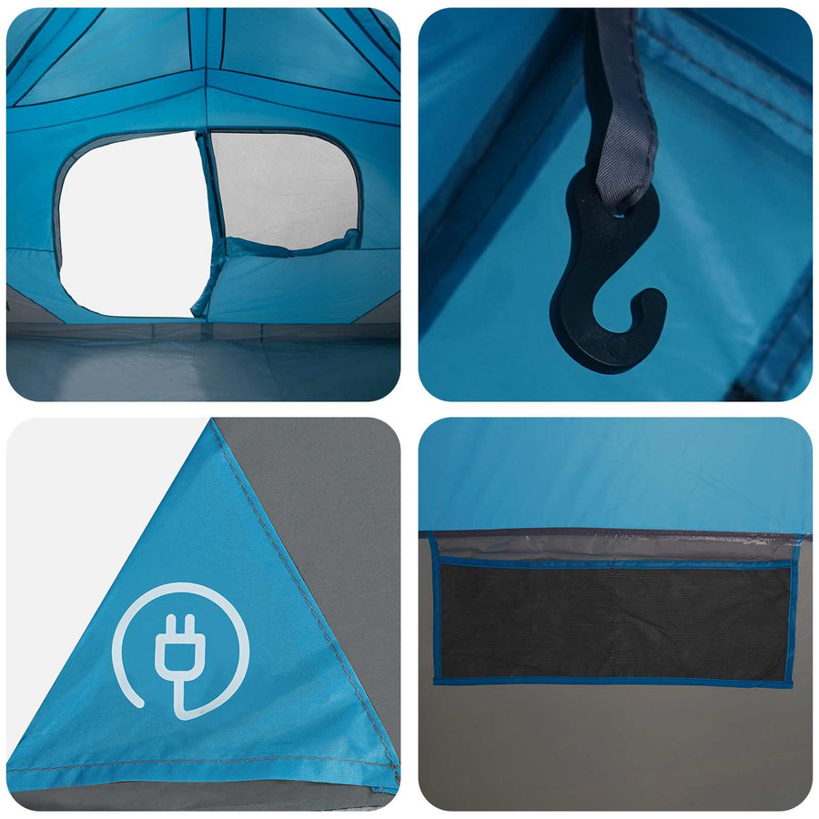 Directe Tent Blauw 365 x 380 x 200 cm Polyester en staal