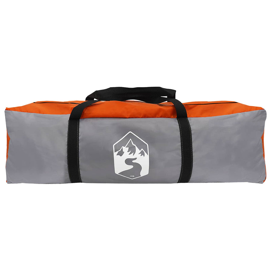 Directe Tent met dak Grijs en Oranje 365 x 380 x 200 cm