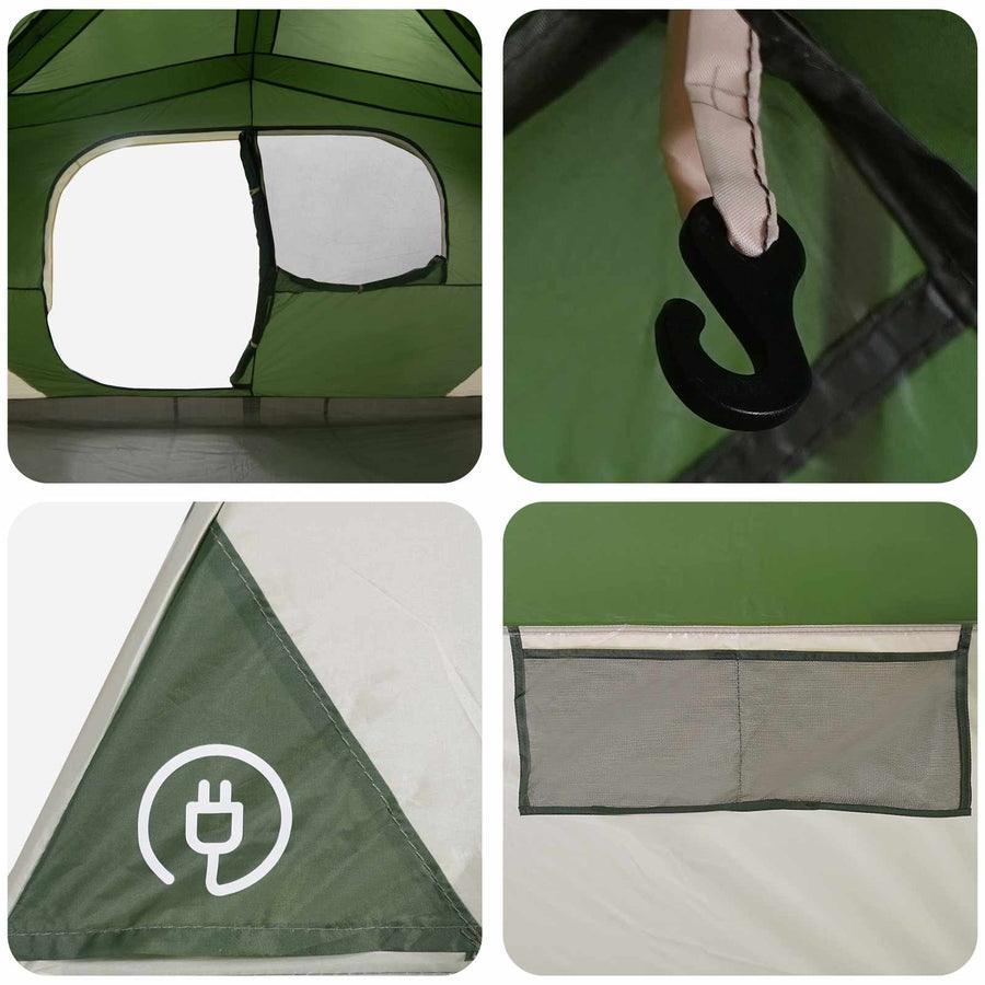 Directe Tent Groen 365 x 280 x 200 cm Polyester en staal