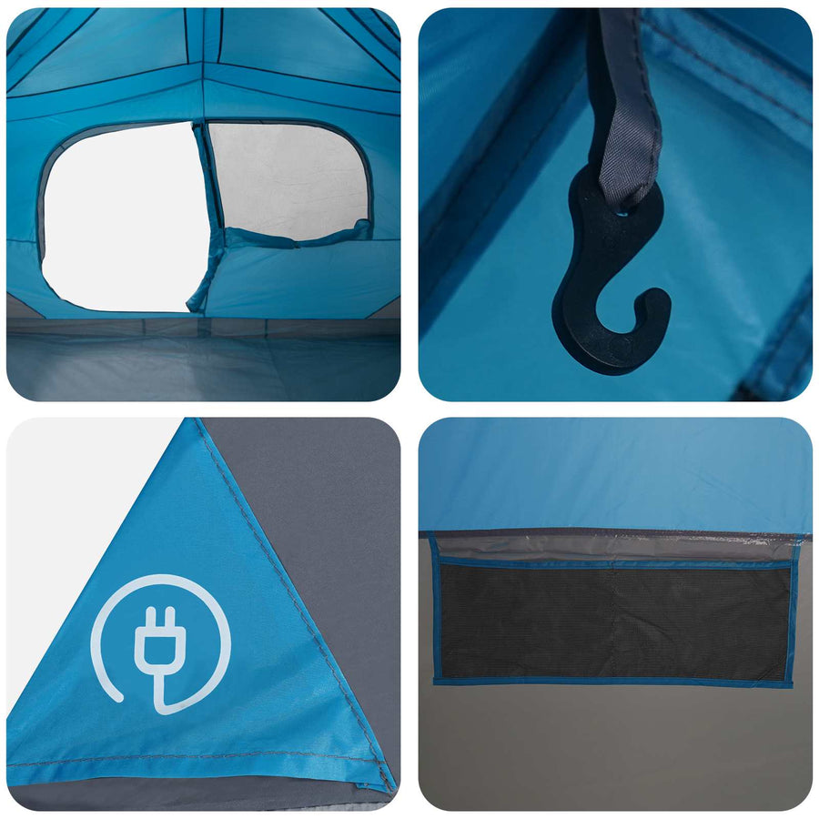 Directe Tent Blauw 365 x 280 x 200 cm Polyester en staal