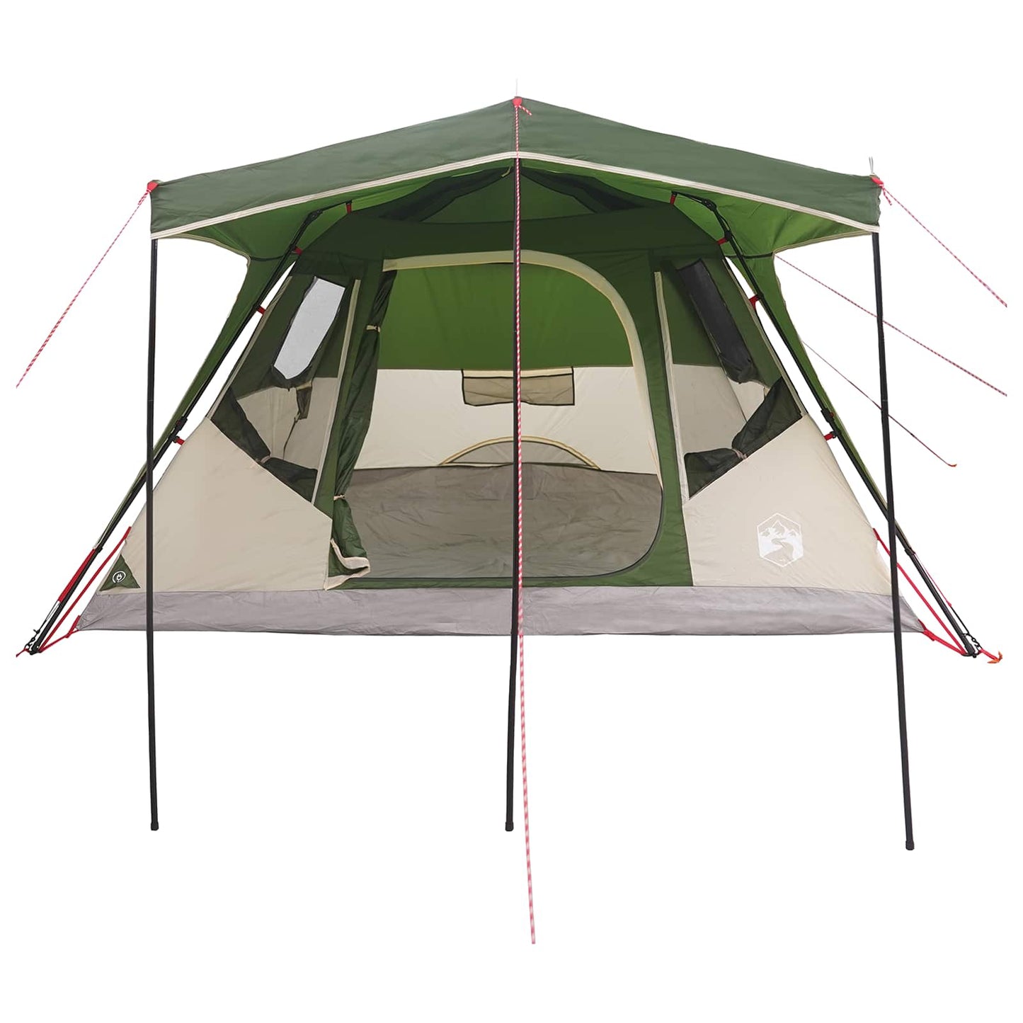 Gezinstent met dak Groen 305 x 275 x 190 cm Polyester en staal