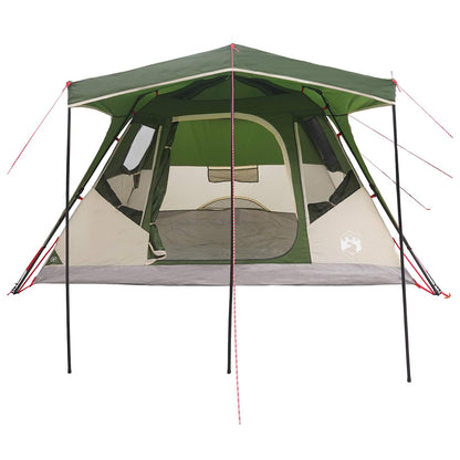 Gezinstent met dak Groen 305 x 275 x 190 cm Polyester en staal
