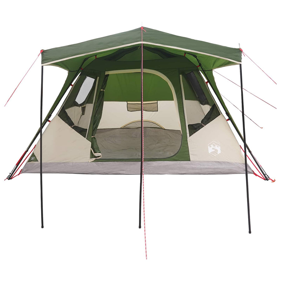 Gezinstent met dak Groen 305 x 275 x 190 cm Polyester en staal