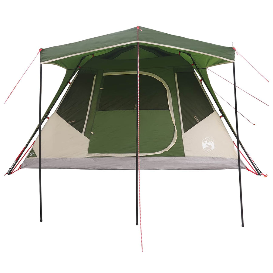 Gezinstent met dak Groen 305 x 275 x 190 cm Polyester en staal