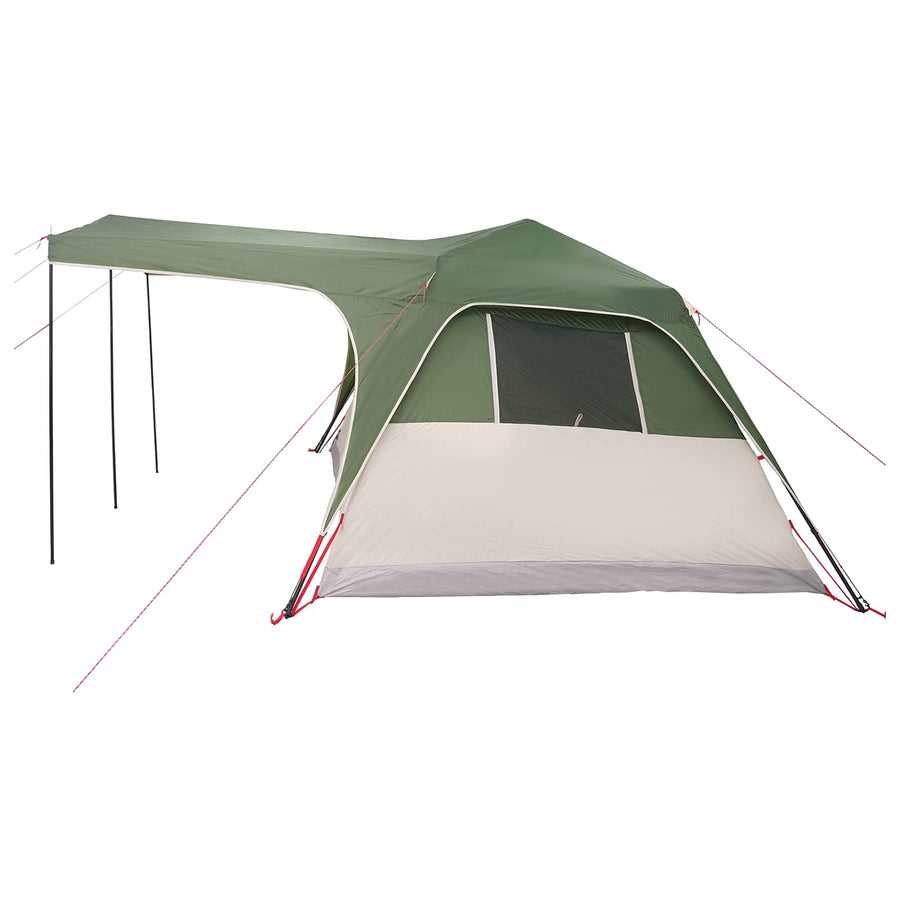 Gezinstent met dak Groen 305 x 275 x 190 cm Polyester en staal