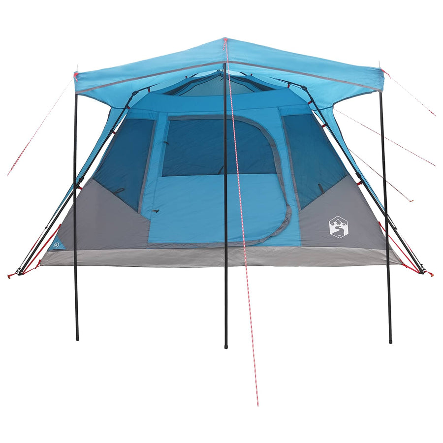 Gezinstent met dak Blauw 305 x 275 x 190 cm Polyester en staal