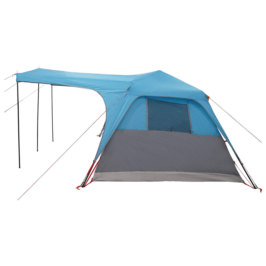 Gezinstent met dak Blauw 305 x 275 x 190 cm Polyester en staal