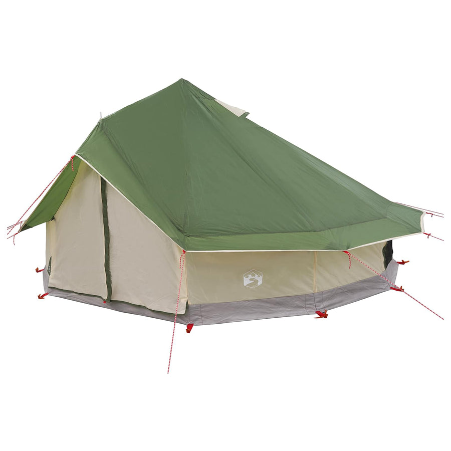 Tipi Tent met dak Groen 700 x 700 x 395 cm Polyester en staal