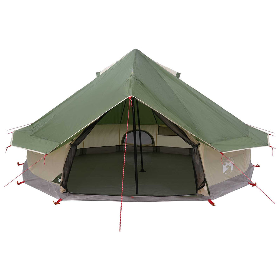Tipi Tent met dak Groen 700 x 700 x 395 cm Polyester en staal