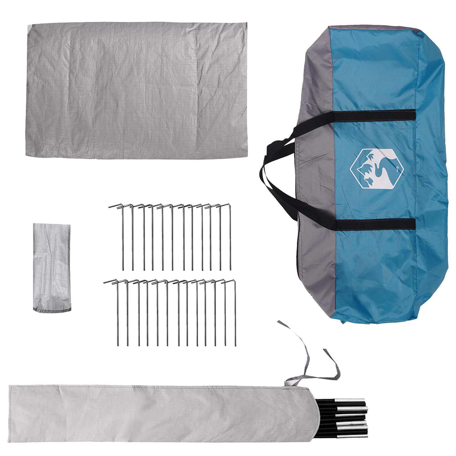 Tipi Tent met dak Blauw 700 x 700 x 395 cm Polyester en staal