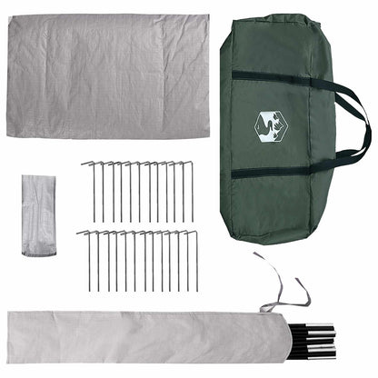 Tipi Tent Legergroen 700 x 700 x 395 cm Polyester en staal