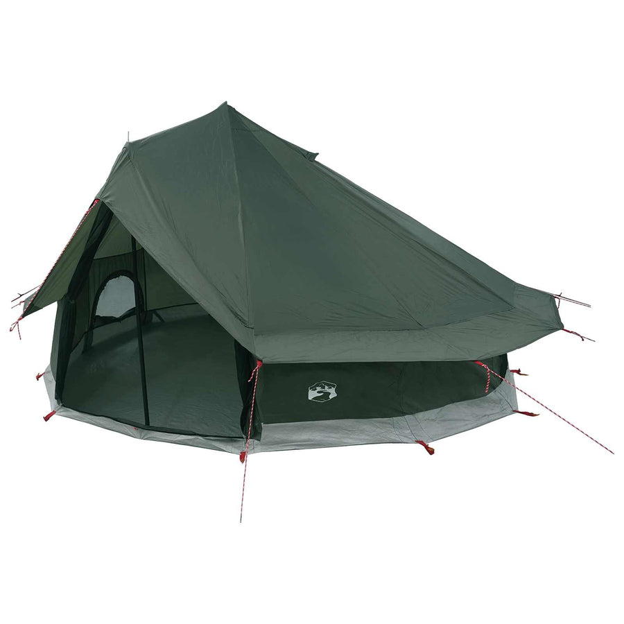 Tipi Tent Legergroen 700 x 700 x 395 cm Polyester en staal