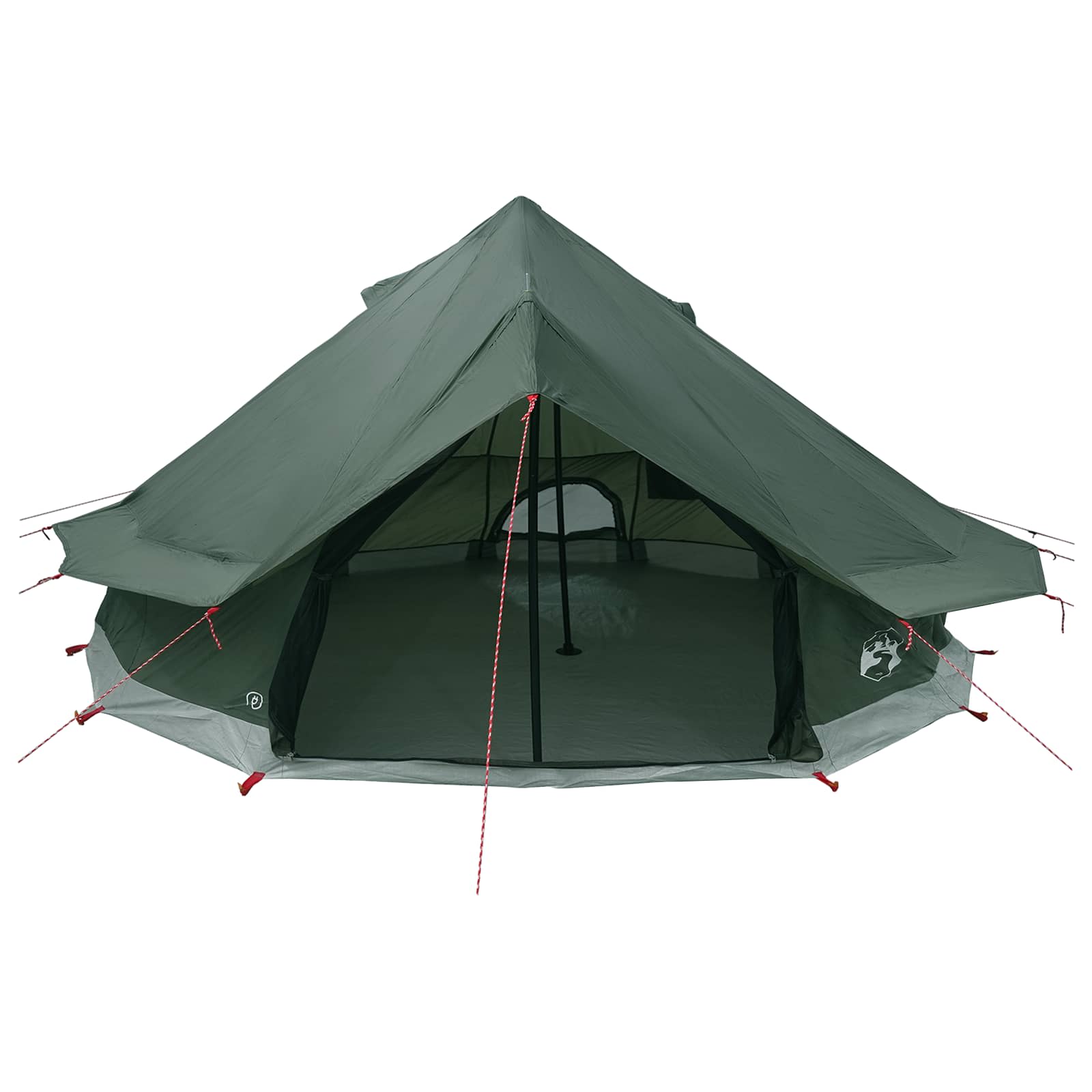 Tipi Tent Legergroen 700 x 700 x 395 cm Polyester en staal