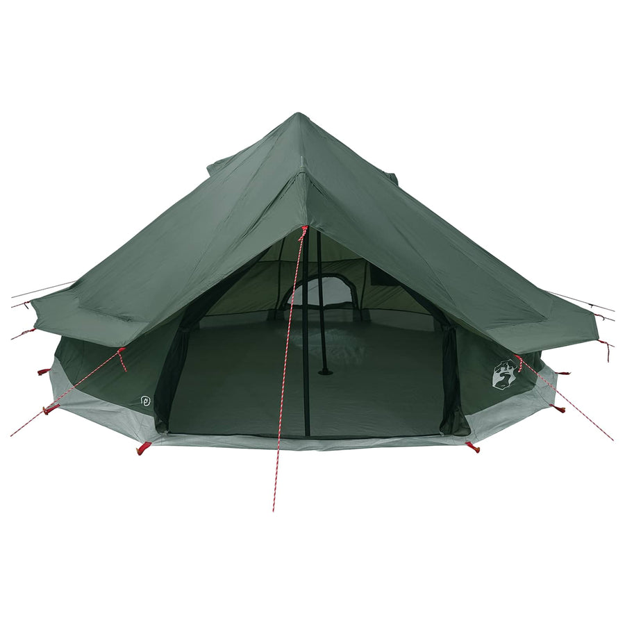 Tipi Tent Legergroen 700 x 700 x 395 cm Polyester en staal
