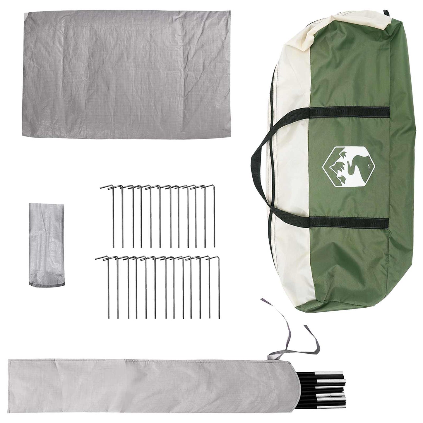 Tipi Tent met dak Groen 800 x 800 x 430 cm Polyester en staal
