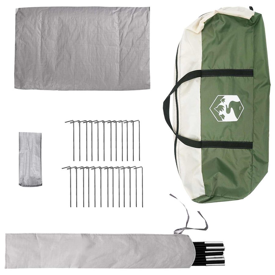 Tipi Tent met dak Groen 800 x 800 x 430 cm Polyester en staal