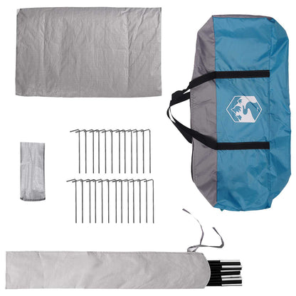 Tipi Tent met dak Blauw 800 x 800 x 430 cm Polyester en staal