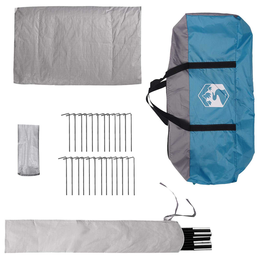 Tipi Tent met dak Blauw 800 x 800 x 430 cm Polyester en staal