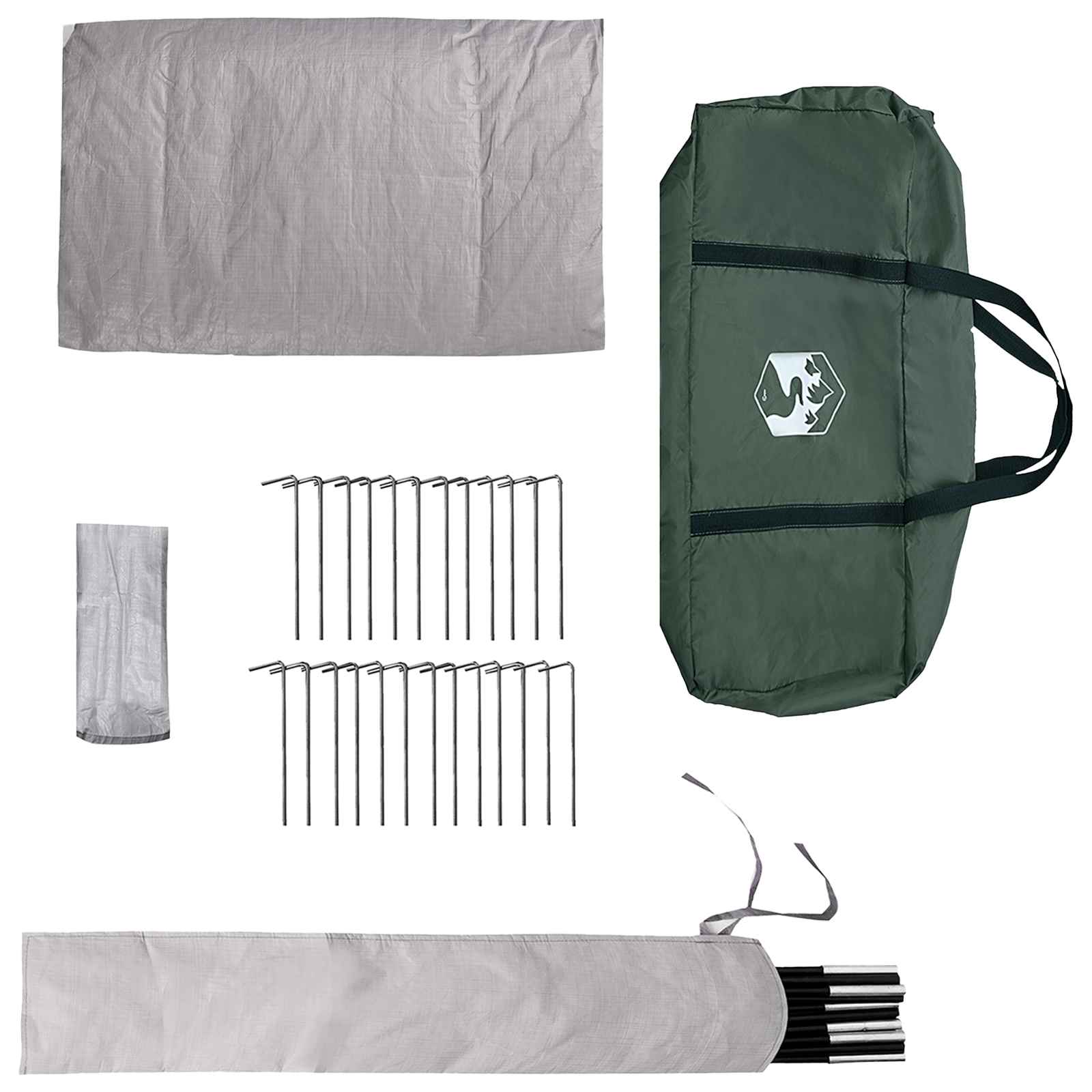 Tipi Tent Legergroen 800 x 800 x 430 cm Polyester en staal