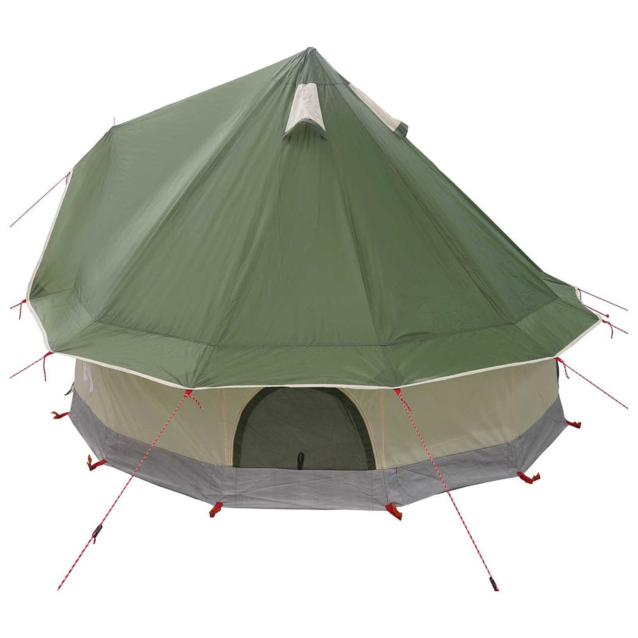 Tipi Tent met dak Groen 250 x 250 cm Polyester en staal