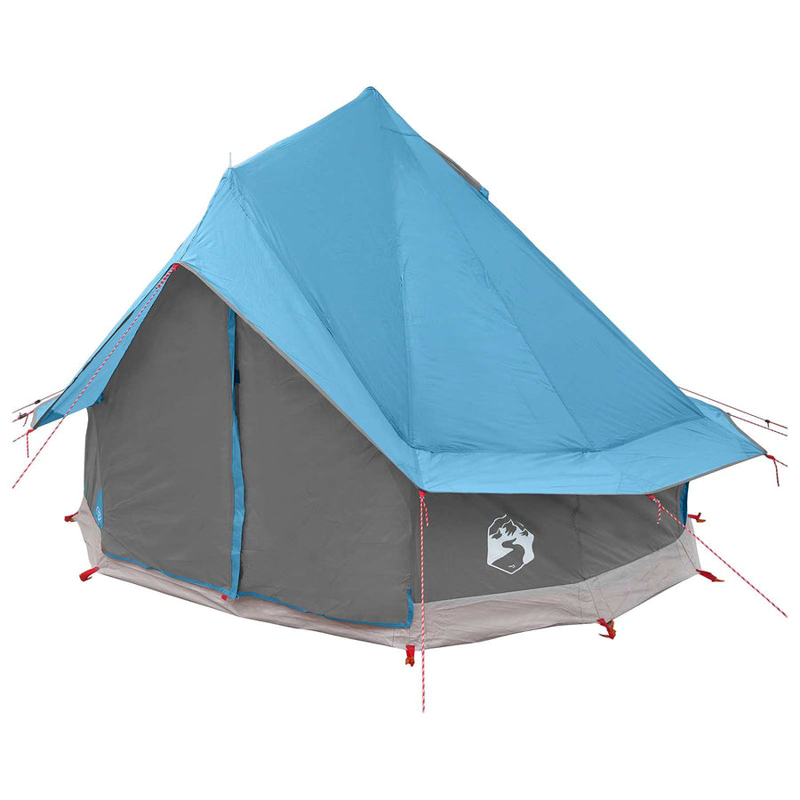 Tipi Tent met dak Blauw 250 x 250 cm Polyester en staal