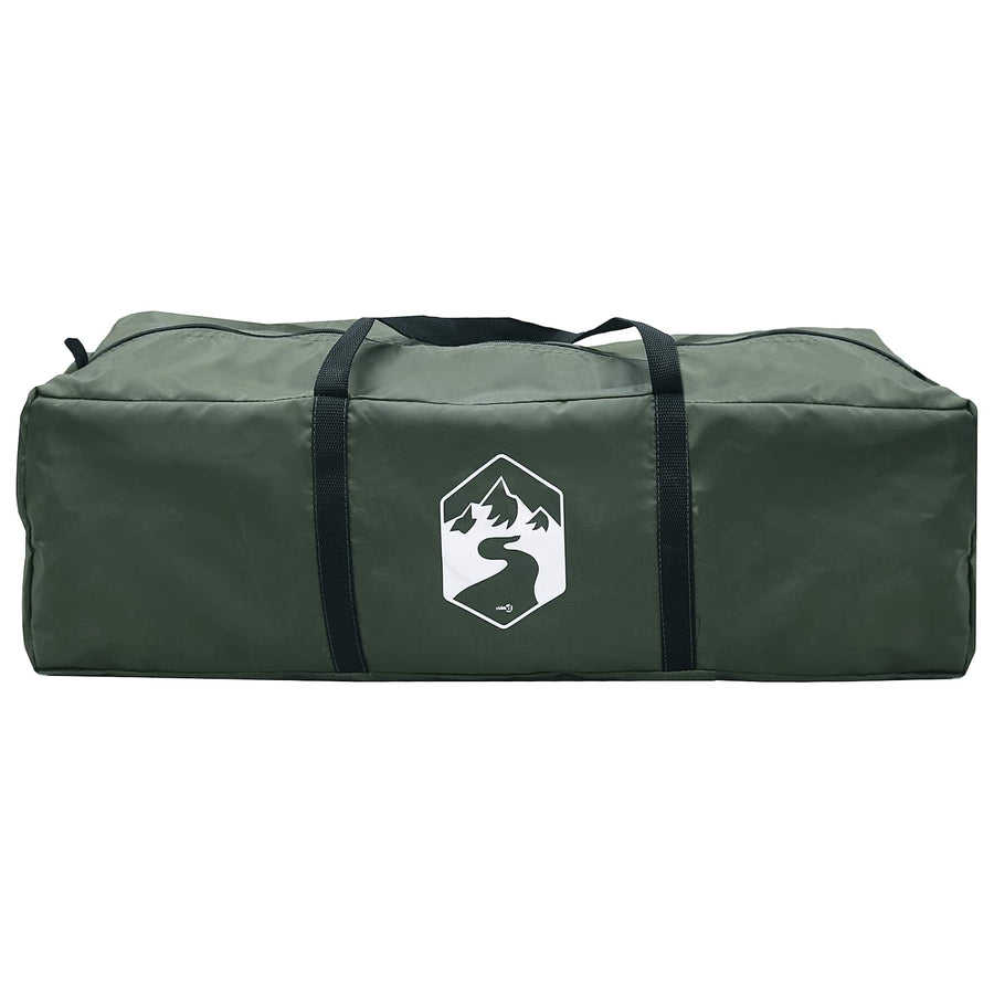 Tipi Tent met dak Legergroen 250 x 250 cm Polyester en staal