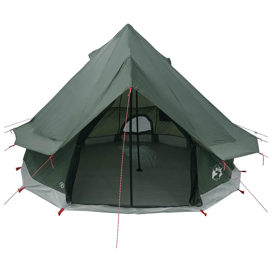 Tipi Tent met dak Legergroen 250 x 250 cm Polyester en staal