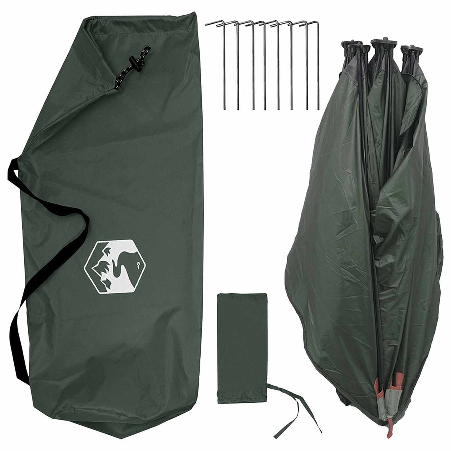 Jacht Tent Legergroen 143 x 143 x 165 cm Polyester en staal