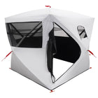 Tent 143x143x165 cm wit blackout polyester staal