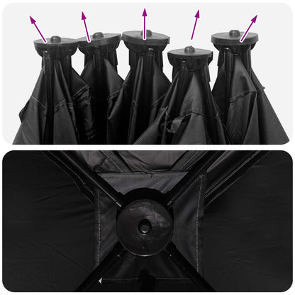 Jacht Tent Wit Blackout 143 x 143 x 165 cm Polyester en staal