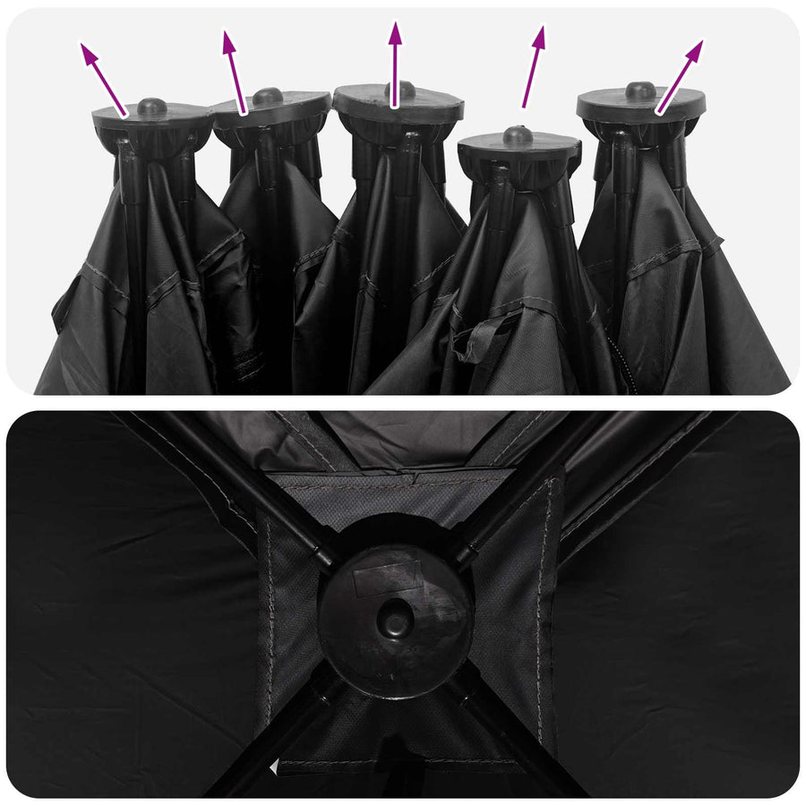 Jacht Tent Wit Blackout 143 x 143 x 165 cm Polyester en staal