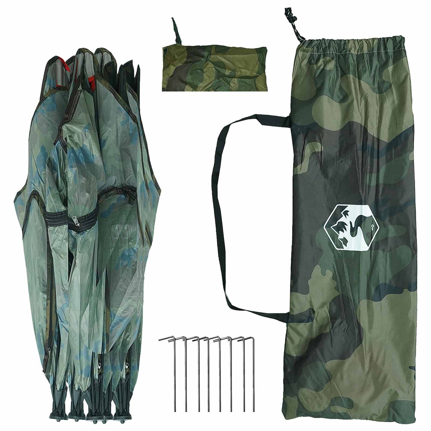 Jacht Tent Camouflage 143 x 143 x 165 cm Polyester en staal