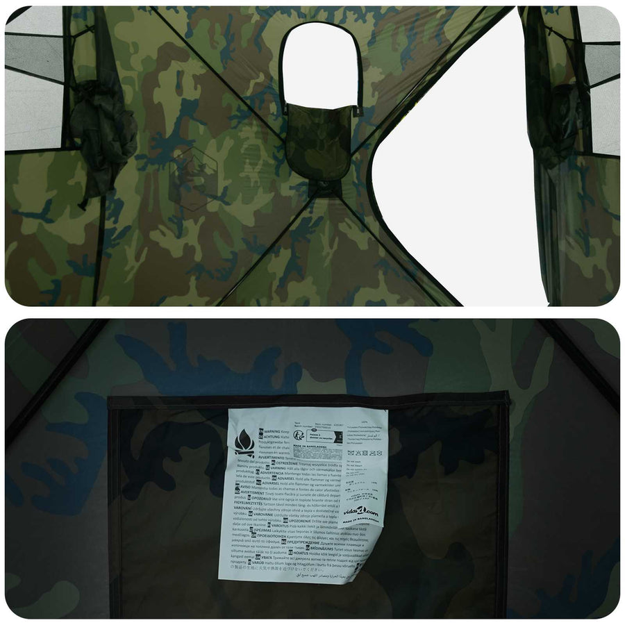 Jacht Tent Camouflage 143 x 143 x 165 cm Polyester en staal