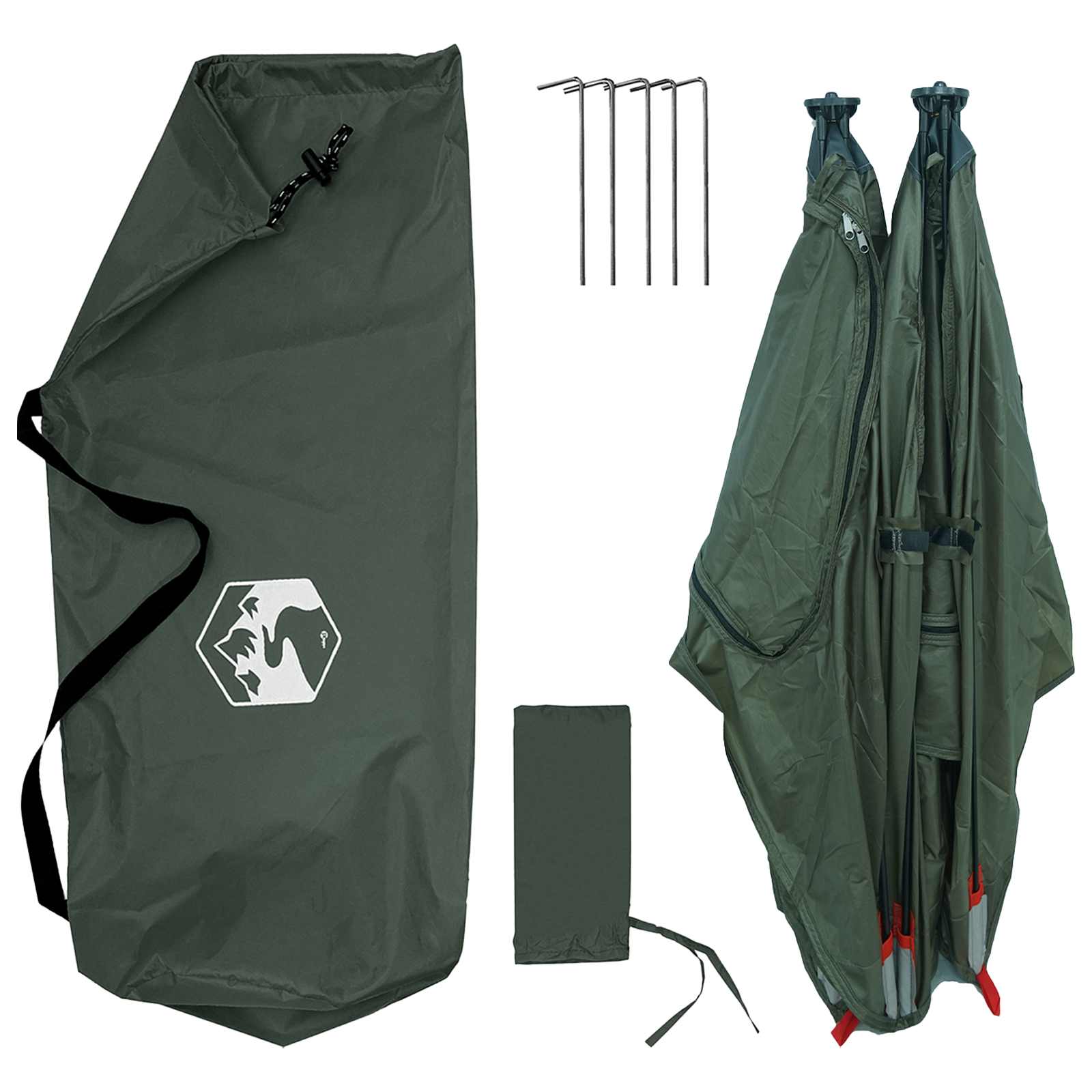 Jacht Tent Legergroen 145 x 145 x 150 cm Polyester en staal