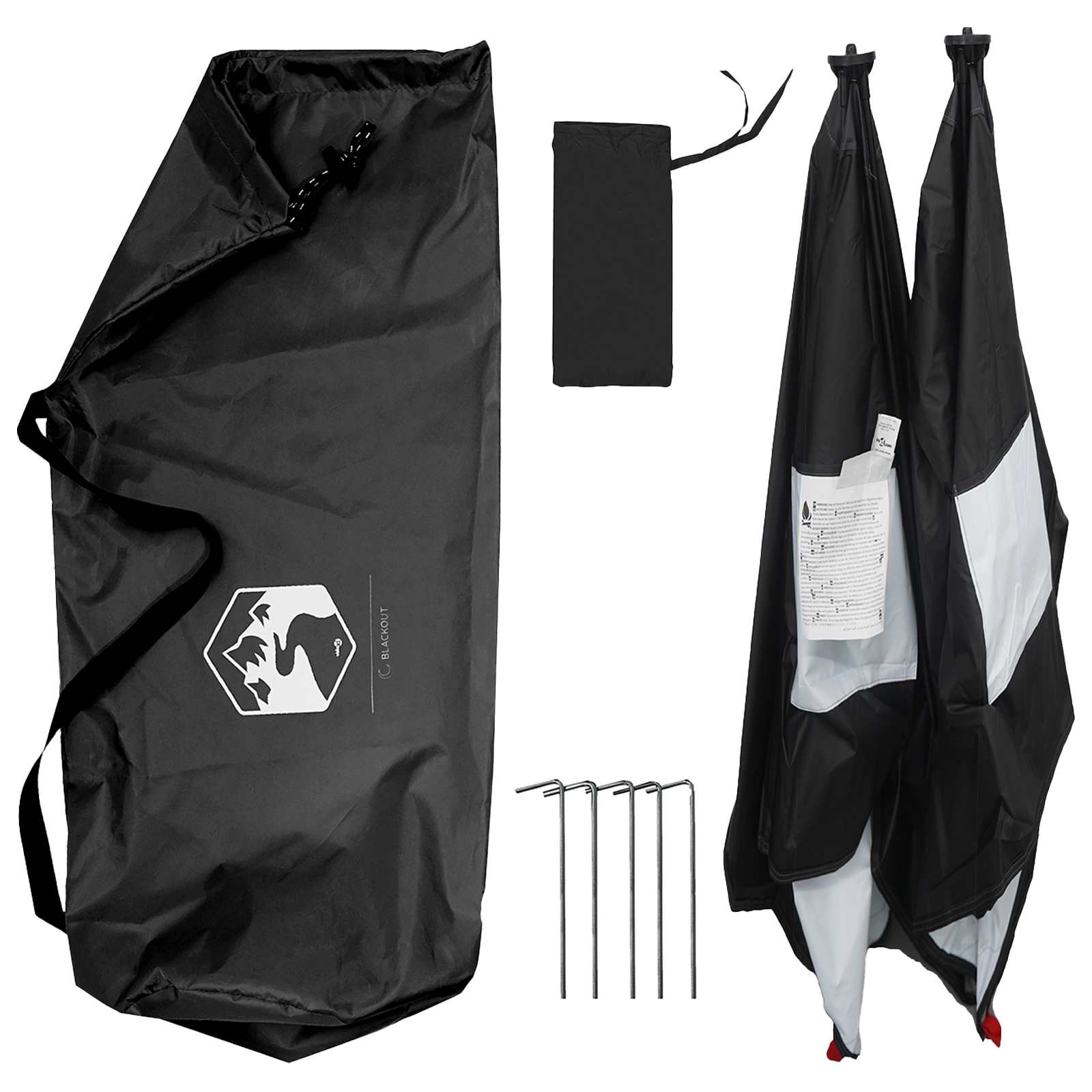 Jacht Tent Wit Blackout 145 x 145 x 150 cm Polyester en staal