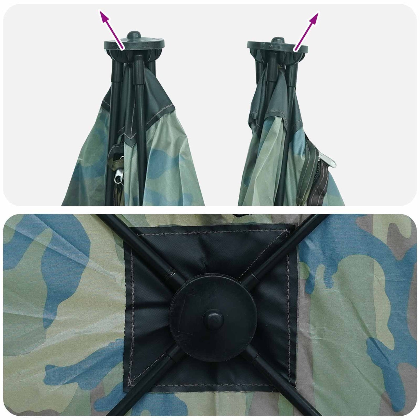 Jacht Tent Camouflage 145 x 145 x 150 cm Polyester en staal