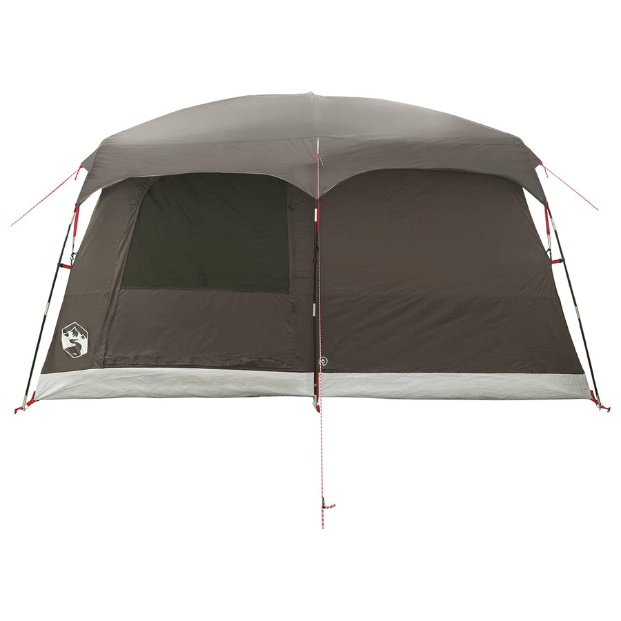 Gezinstent met dak Bruin Grijs 320 x 210 x 180 cm Polyester